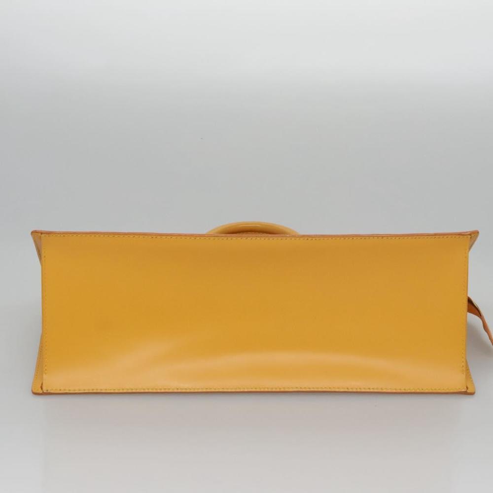 LOUIS VUITTON Epi Sac Triangle Hand Bag Yellow M52099 LV Auth fm4324 - Picture 9 of 16